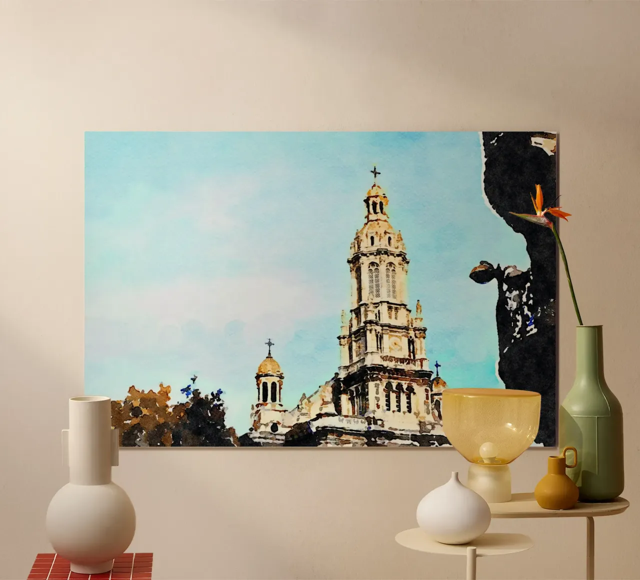 Parigi poster con telaio in alluminio da Massimo Frascogna