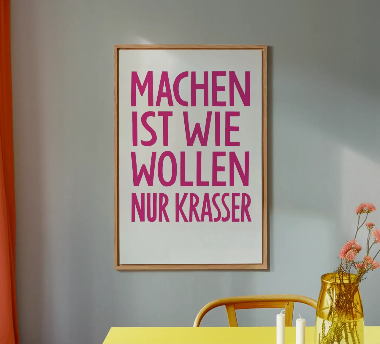 Machen ist wie Wollen – nur krasser alu dibond de The Typo Dept.