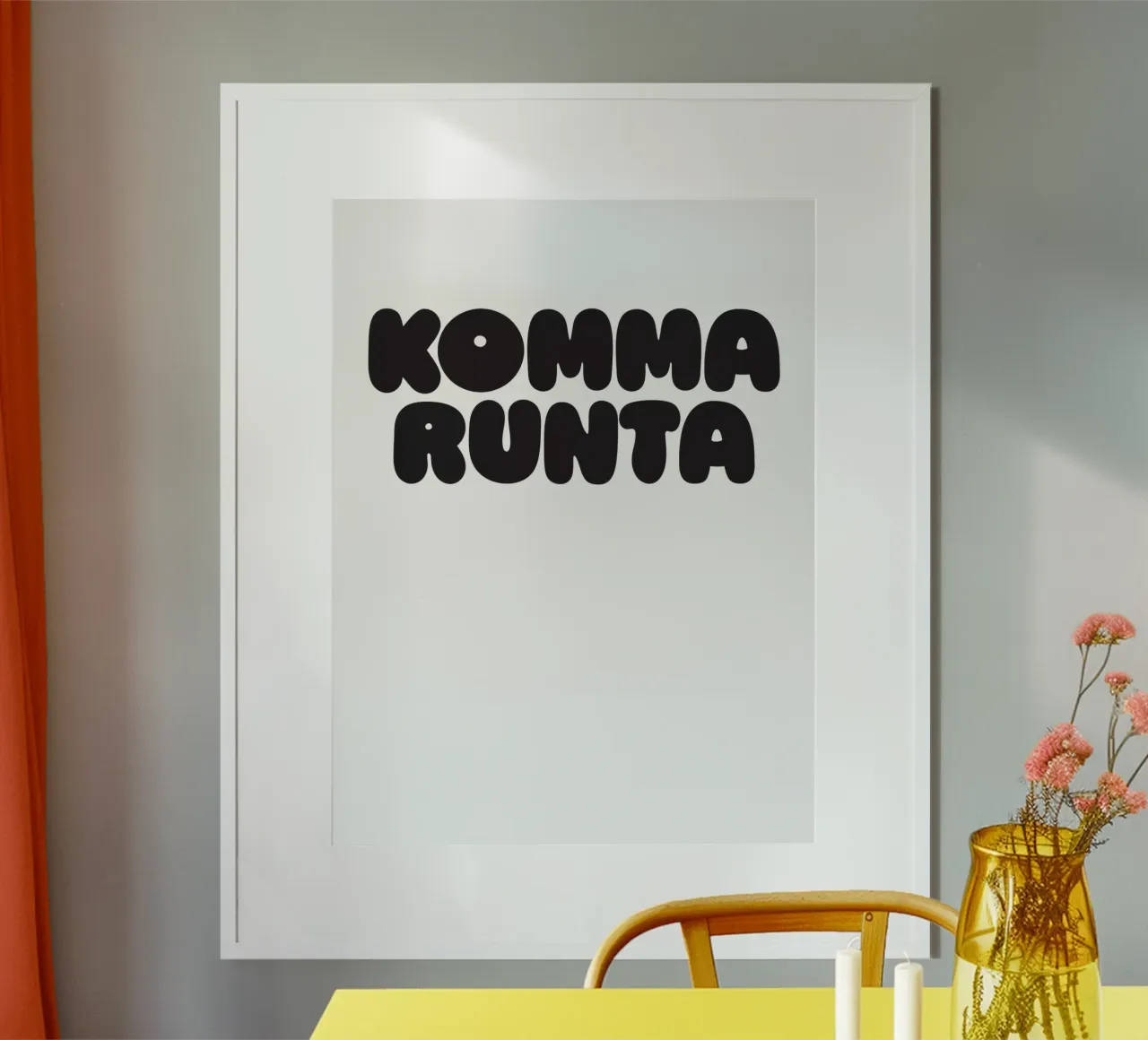 Komma Runta poster da Verplanungsagentur