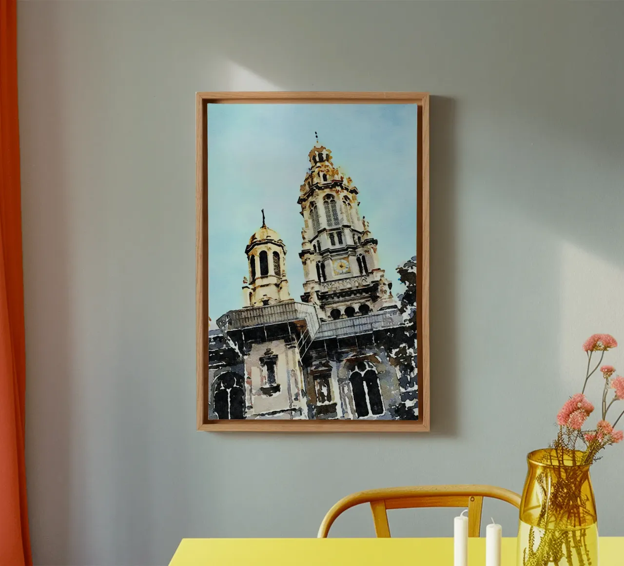 Parijs canvas met Baklijst van Massimo Frascogna