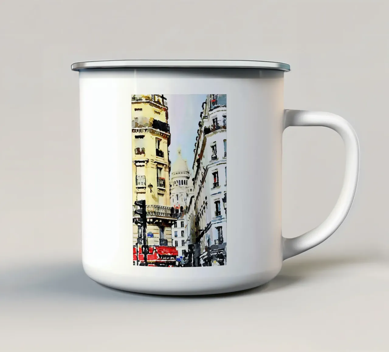 Parigi tazza in smalto da Massimo Frascogna