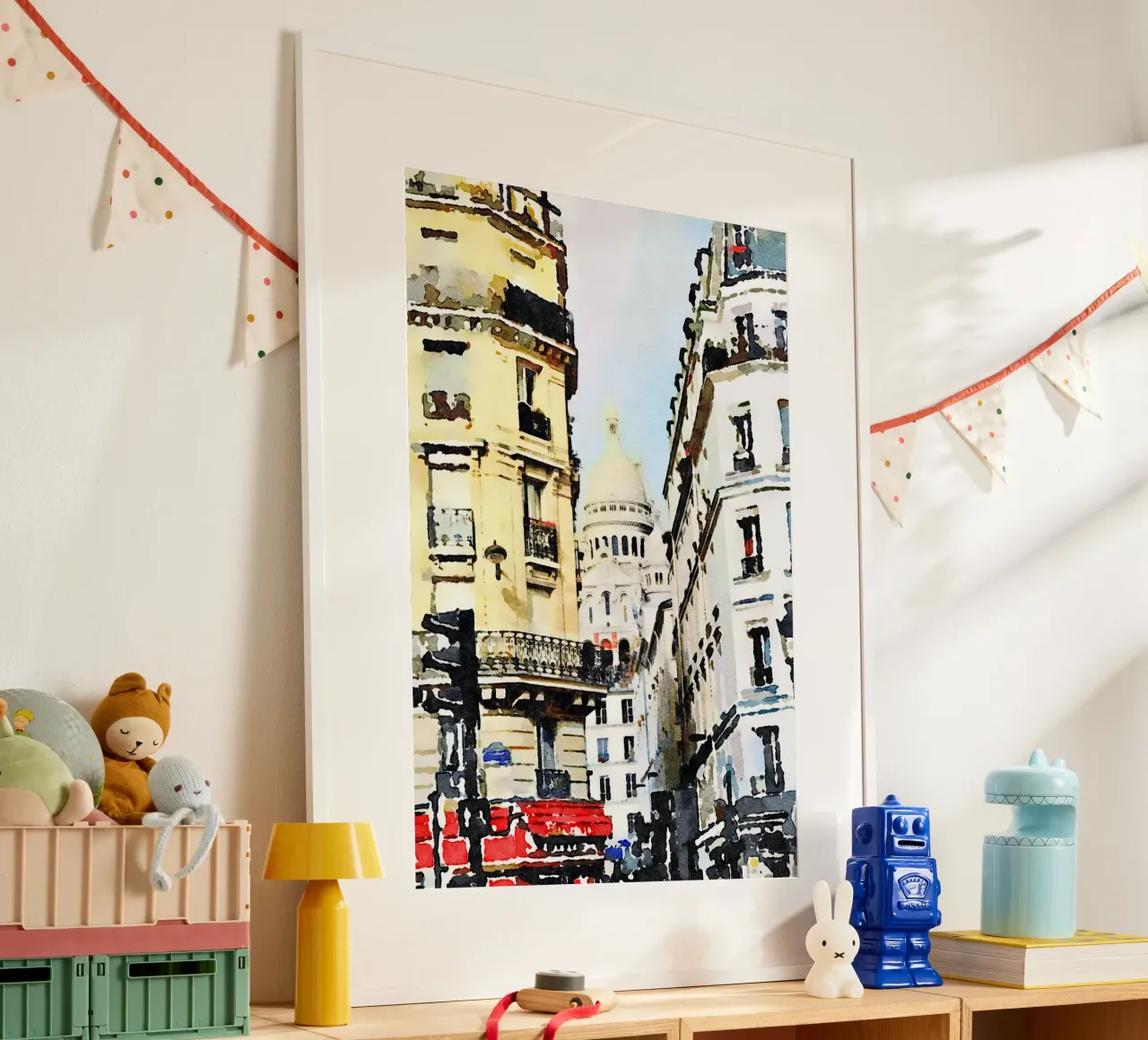 Parigi poster con telaio in plastica da Massimo Frascogna