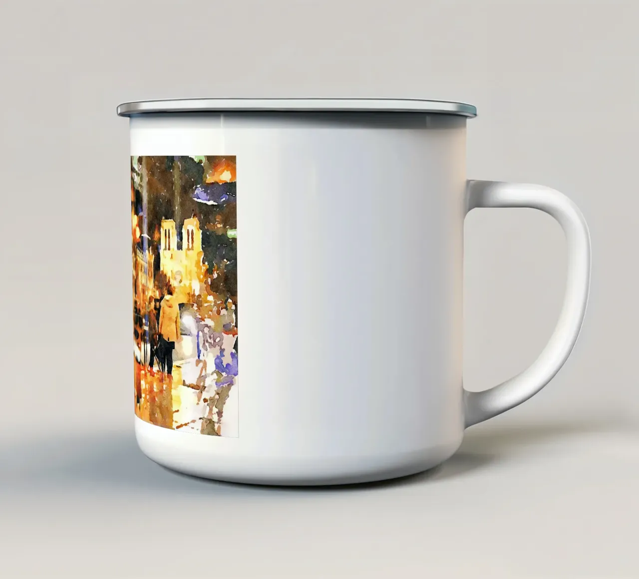 Parigi tazza in smalto da Massimo Frascogna