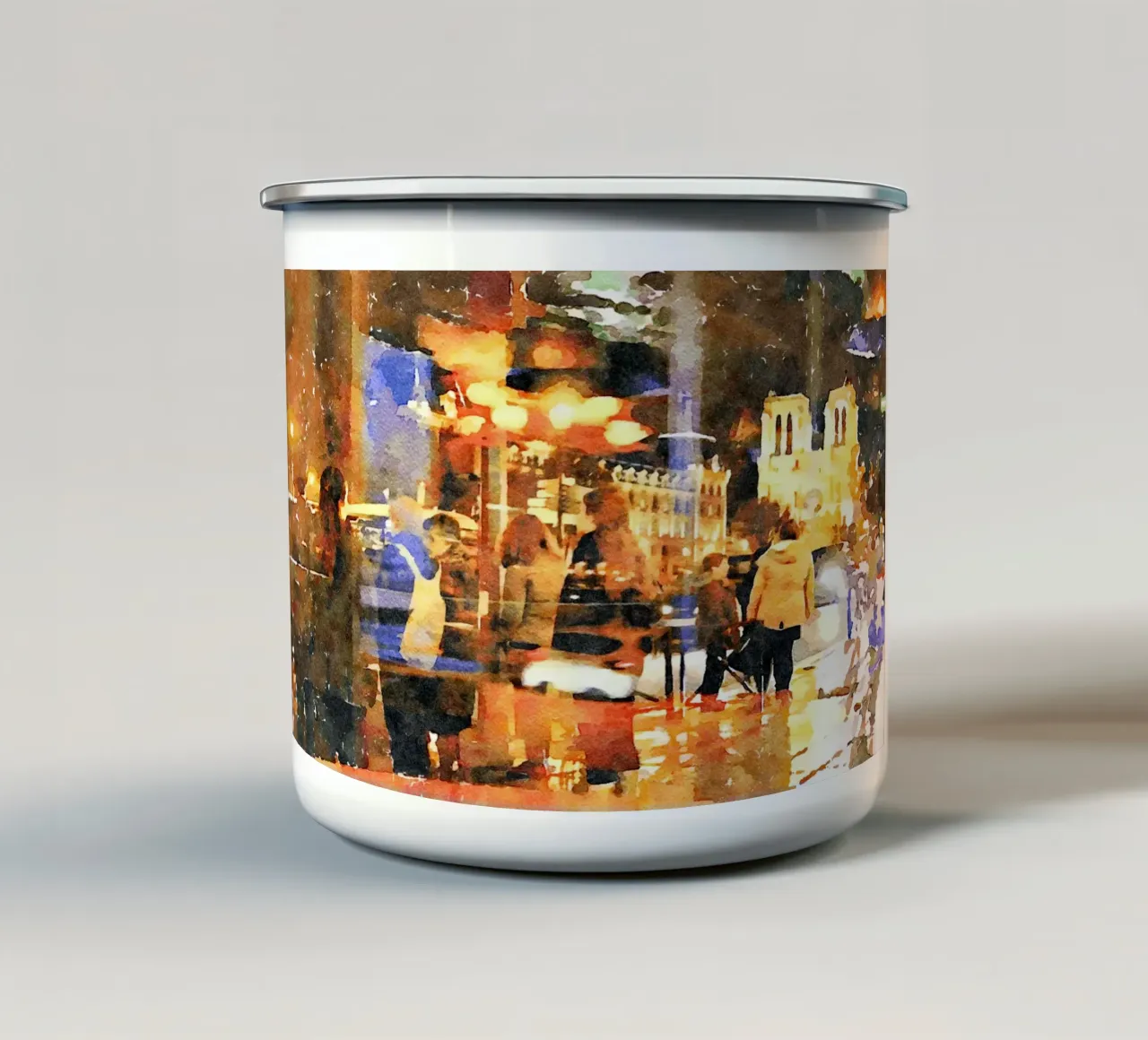 Parigi tazza in smalto da Massimo Frascogna