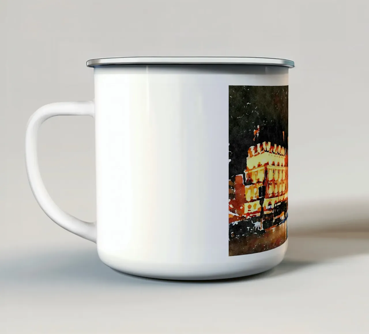 Parigi tazza in smalto da Massimo Frascogna