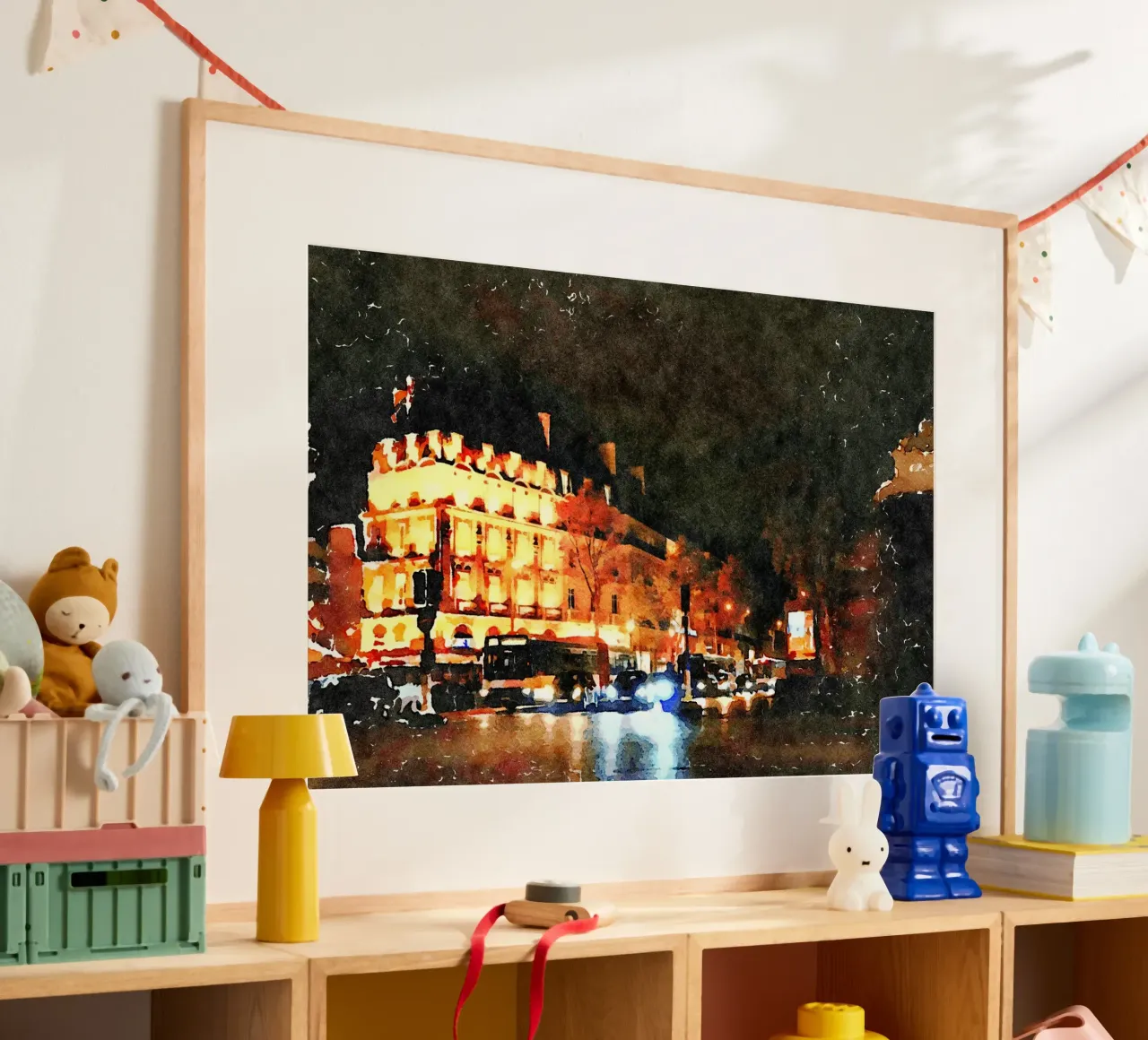 Parigi poster con telaio in plastica da Massimo Frascogna