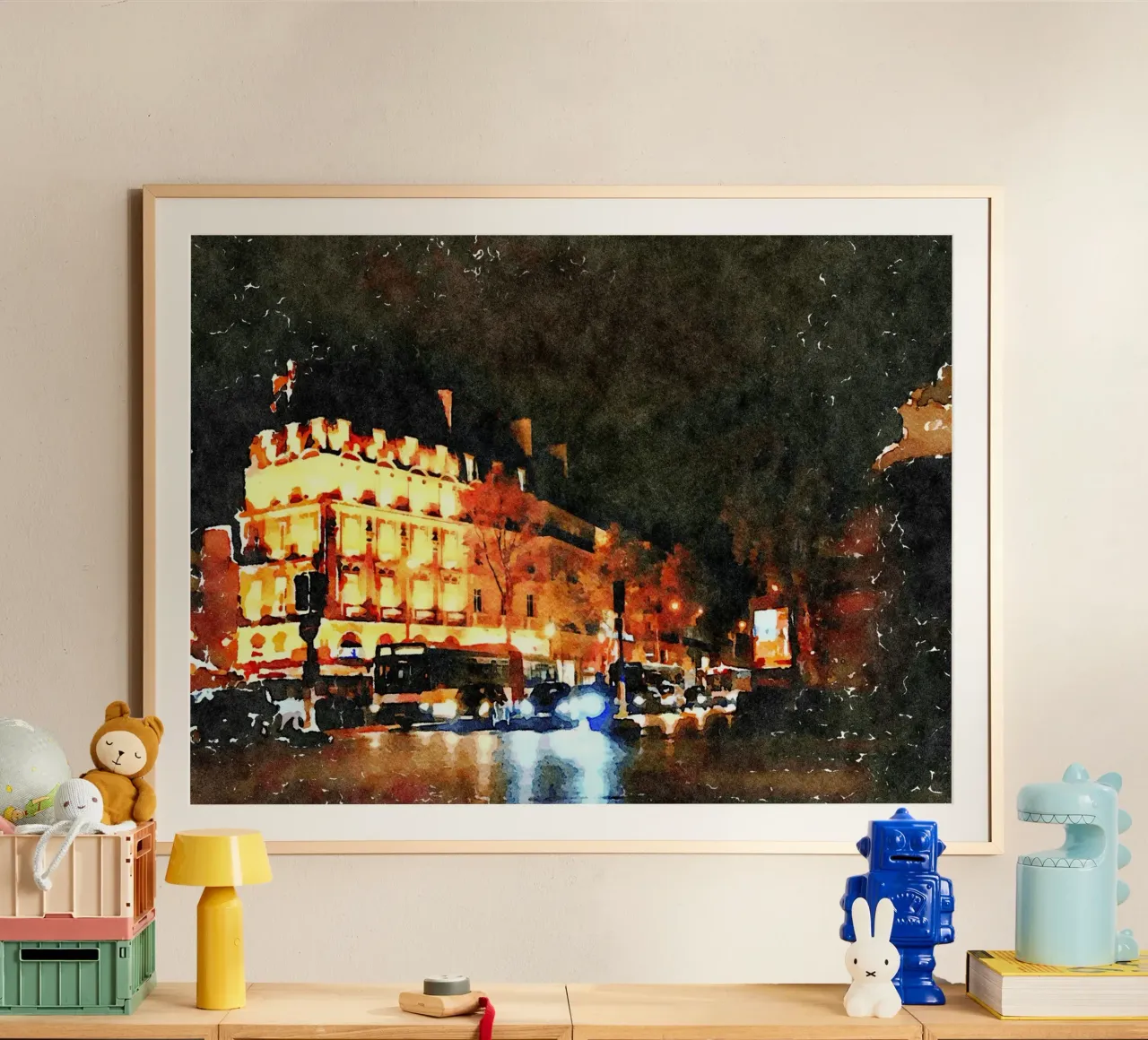 Parigi poster con telaio in plastica da Massimo Frascogna