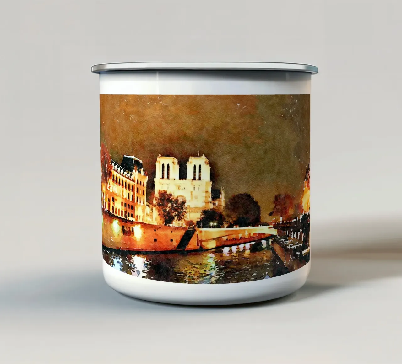 Parigi tazza in smalto da Massimo Frascogna