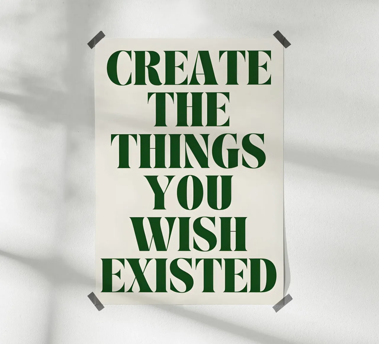 creation and innovation poster con telaio in alluminio da Type & Tape