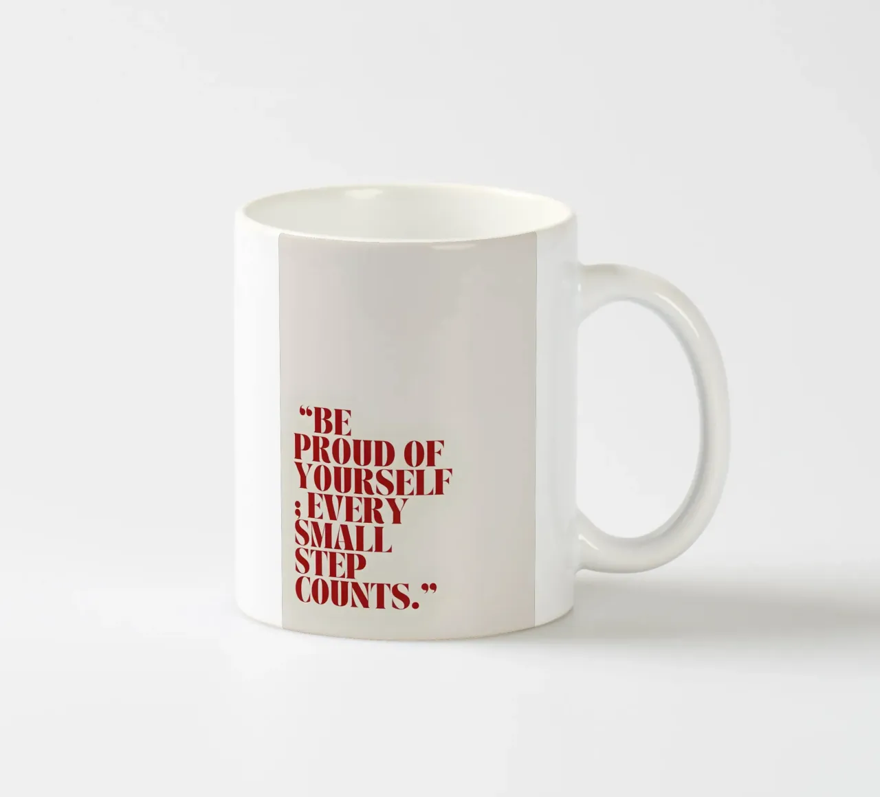 Be proud of yourself tazza in ceramica da Type & Tape