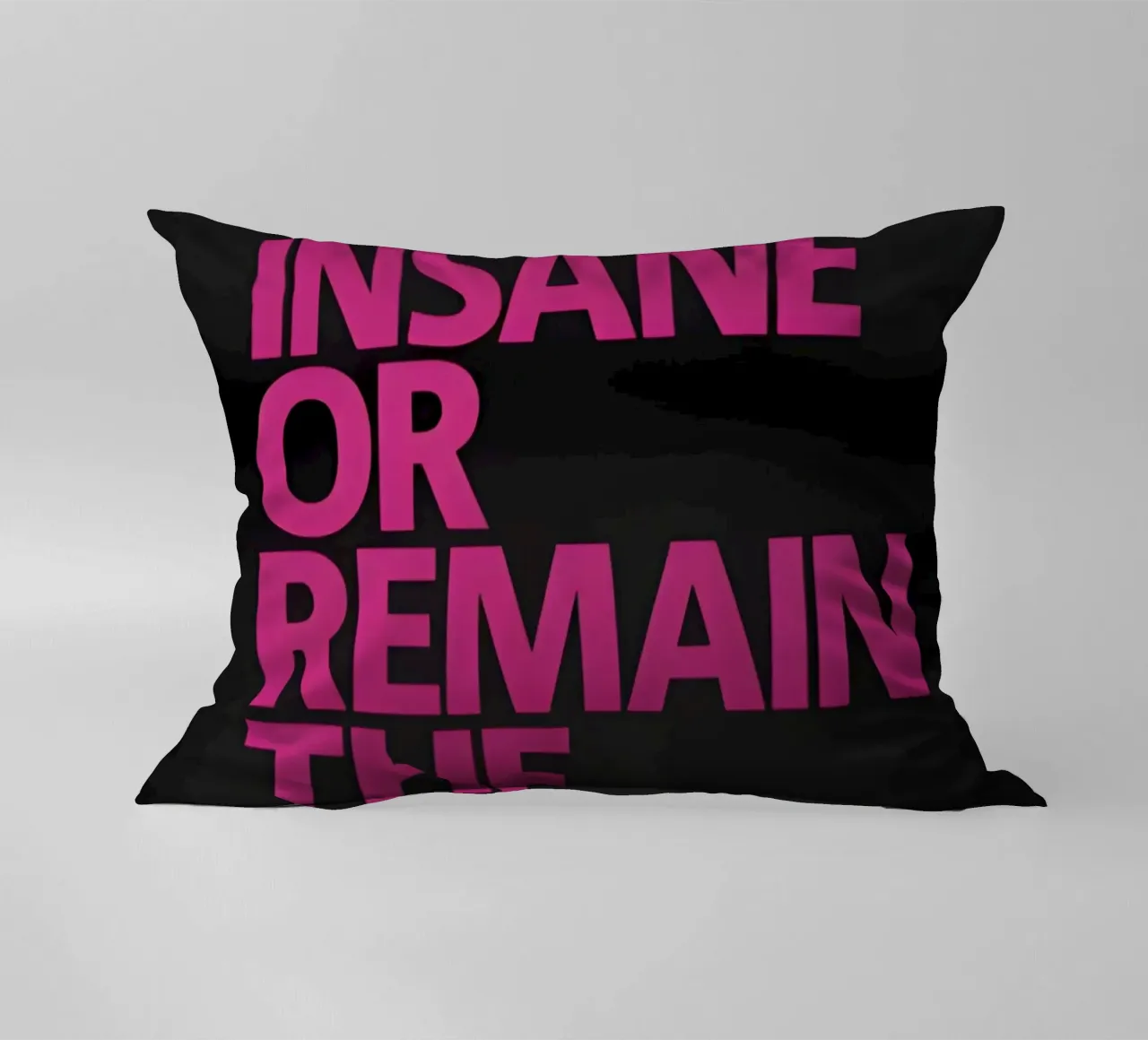 Train Insane Or Remain The Same' cuscino da Type & Tape