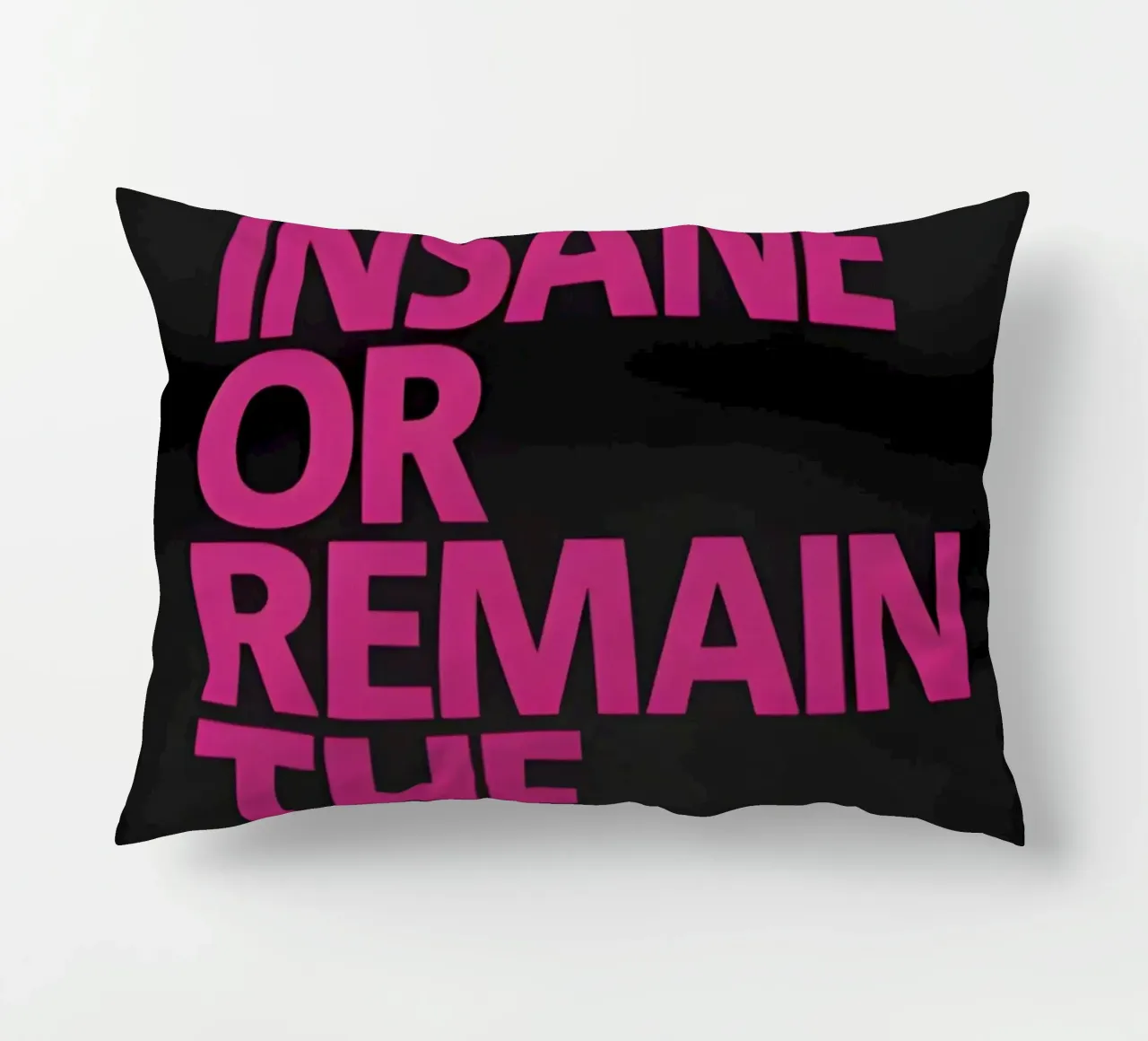 Train Insane Or Remain The Same' cuscino da Type & Tape