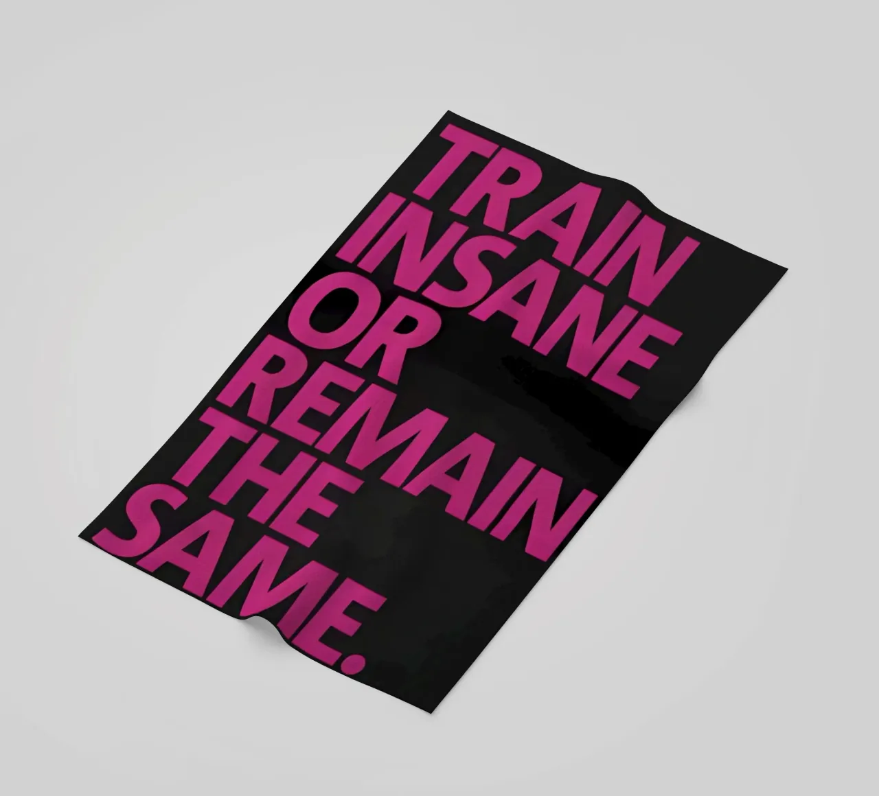 Train Insane Or Remain The Same' telo mare da Type & Tape