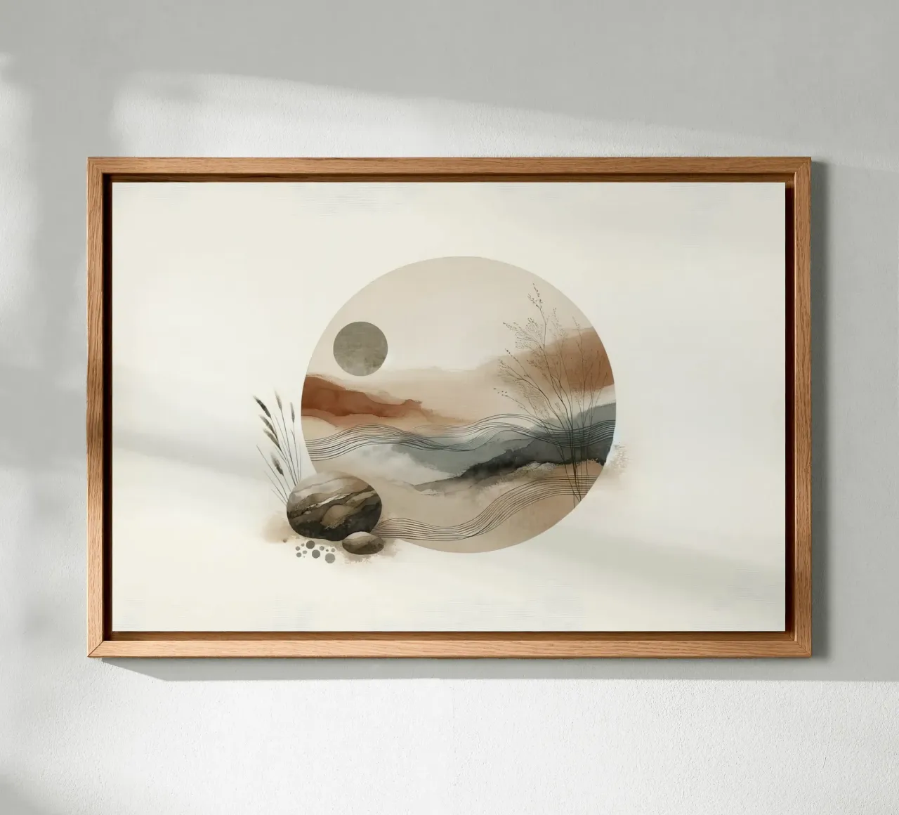Tranquil Nature Scene tela con Cornice a cassetta da Chromatic Fusion Studio