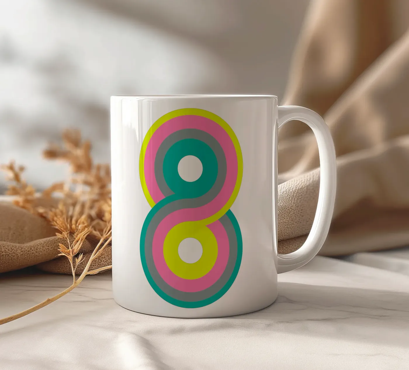 Infinity 2 ceramic mug by Metron