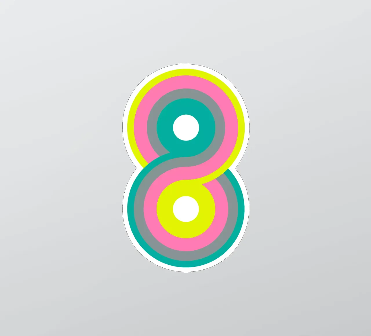 Oneindigheid 2 sticker van Metron