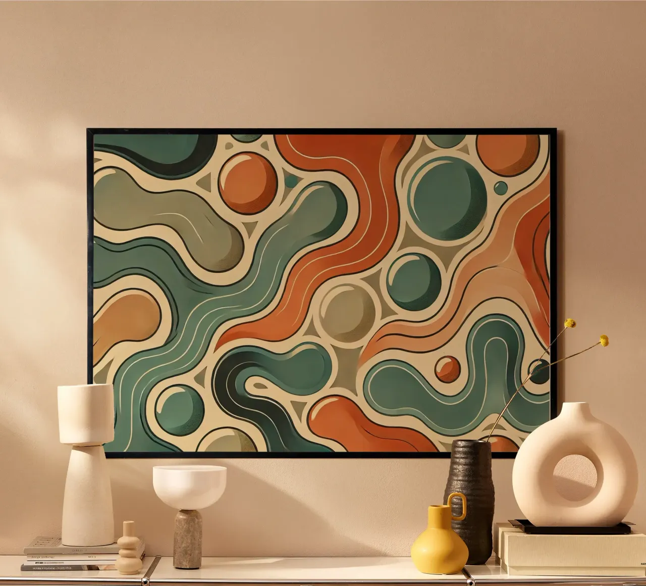 Flusso di metà secolo poster da Chromatic Fusion Studio