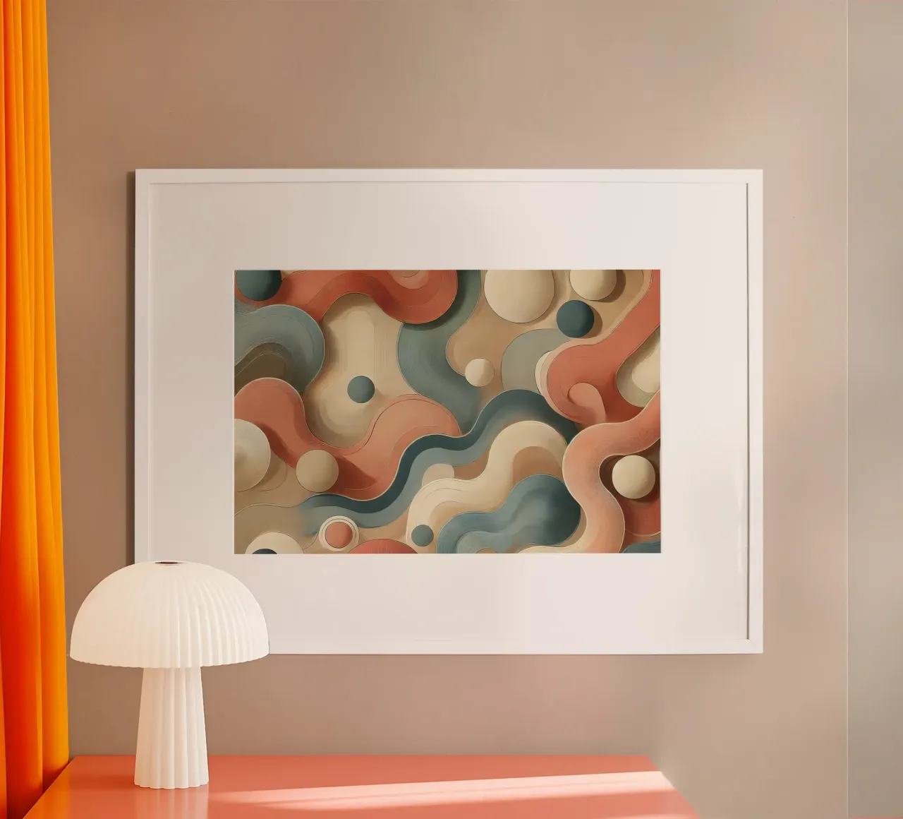 Flusso di velluto di metà secolo poster da Chromatic Fusion Studio