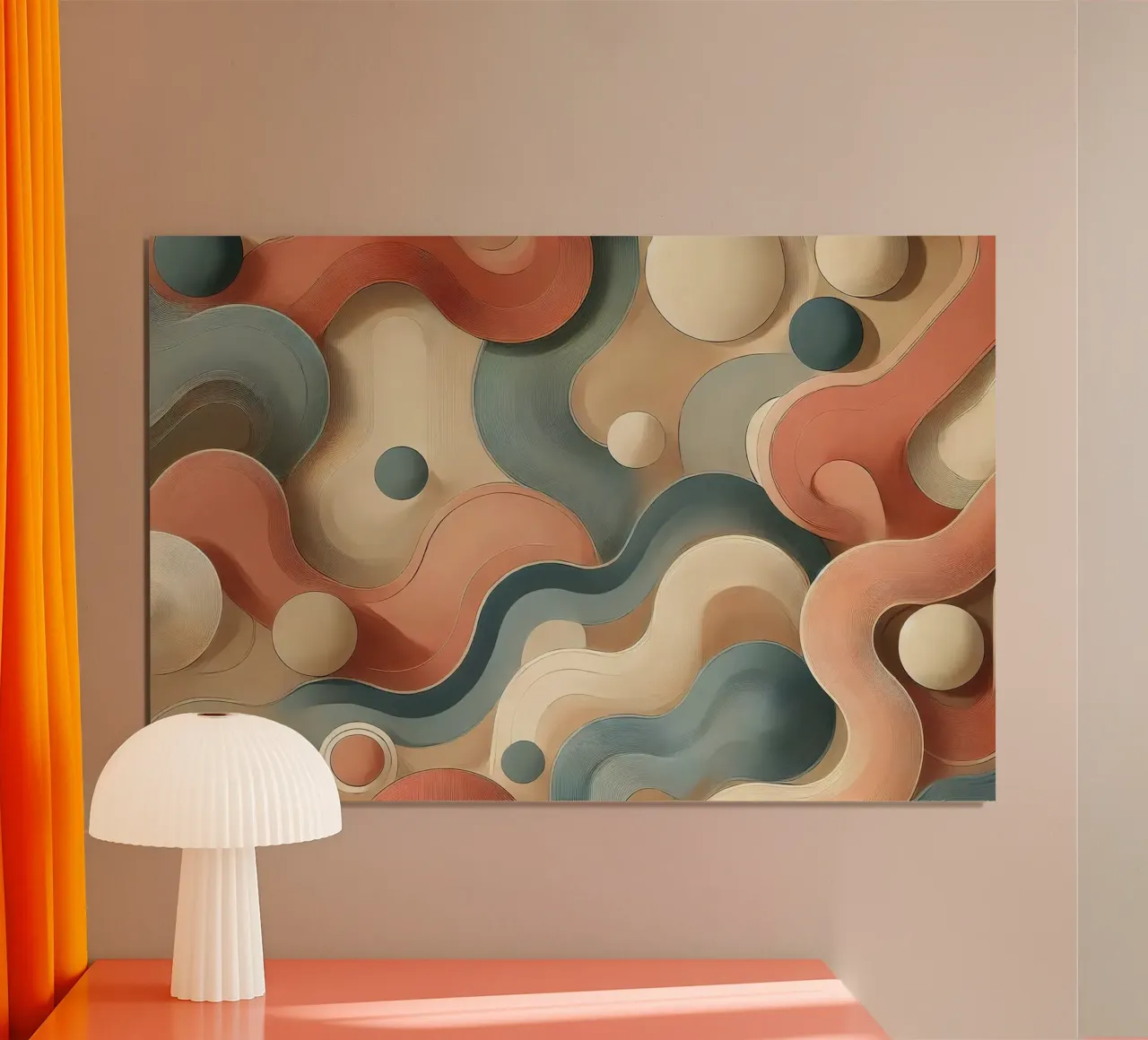 Flusso di velluto di metà secolo poster da Chromatic Fusion Studio