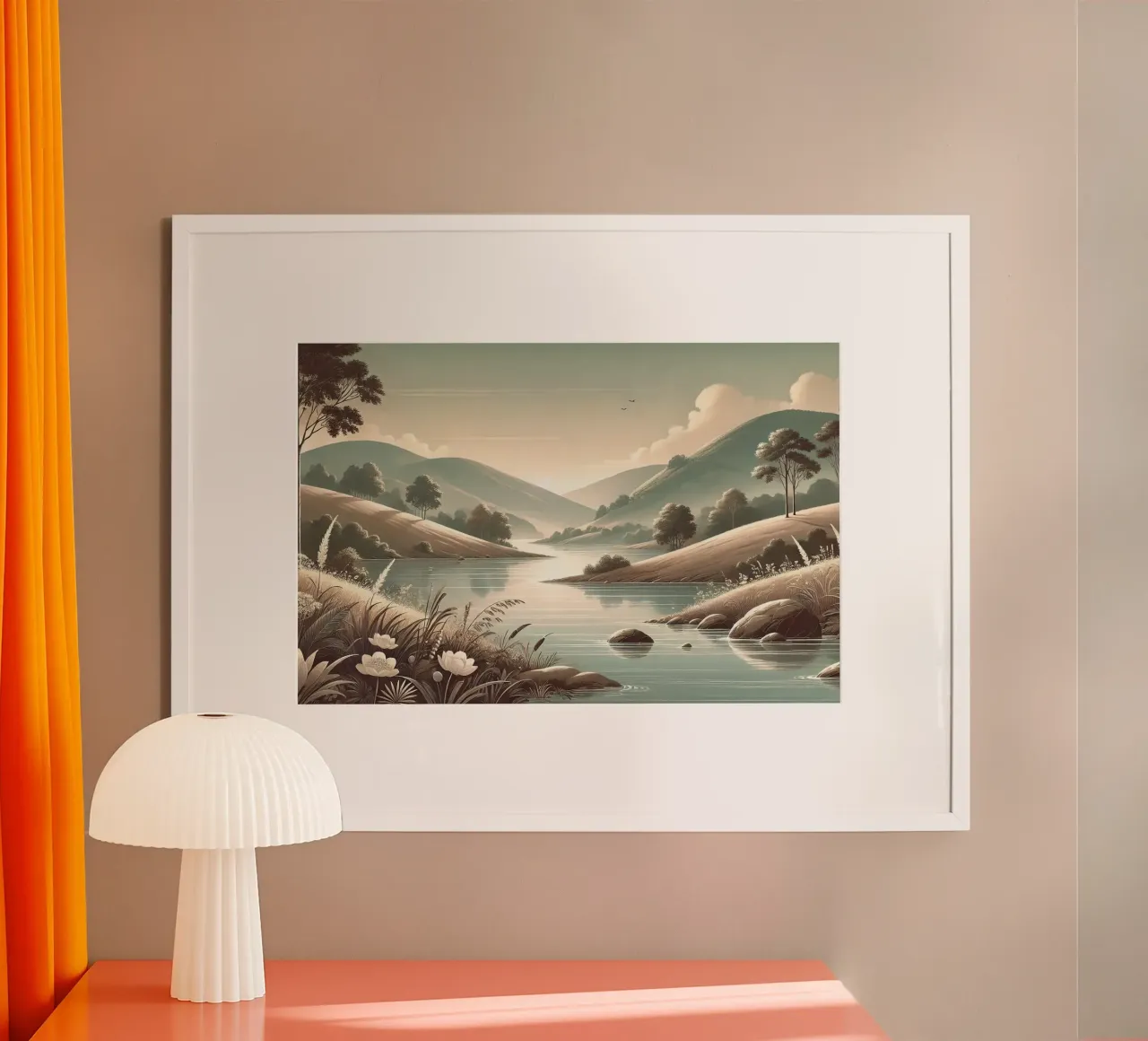 Passaggio fluviale tranquillo poster da Chromatic Fusion Studio