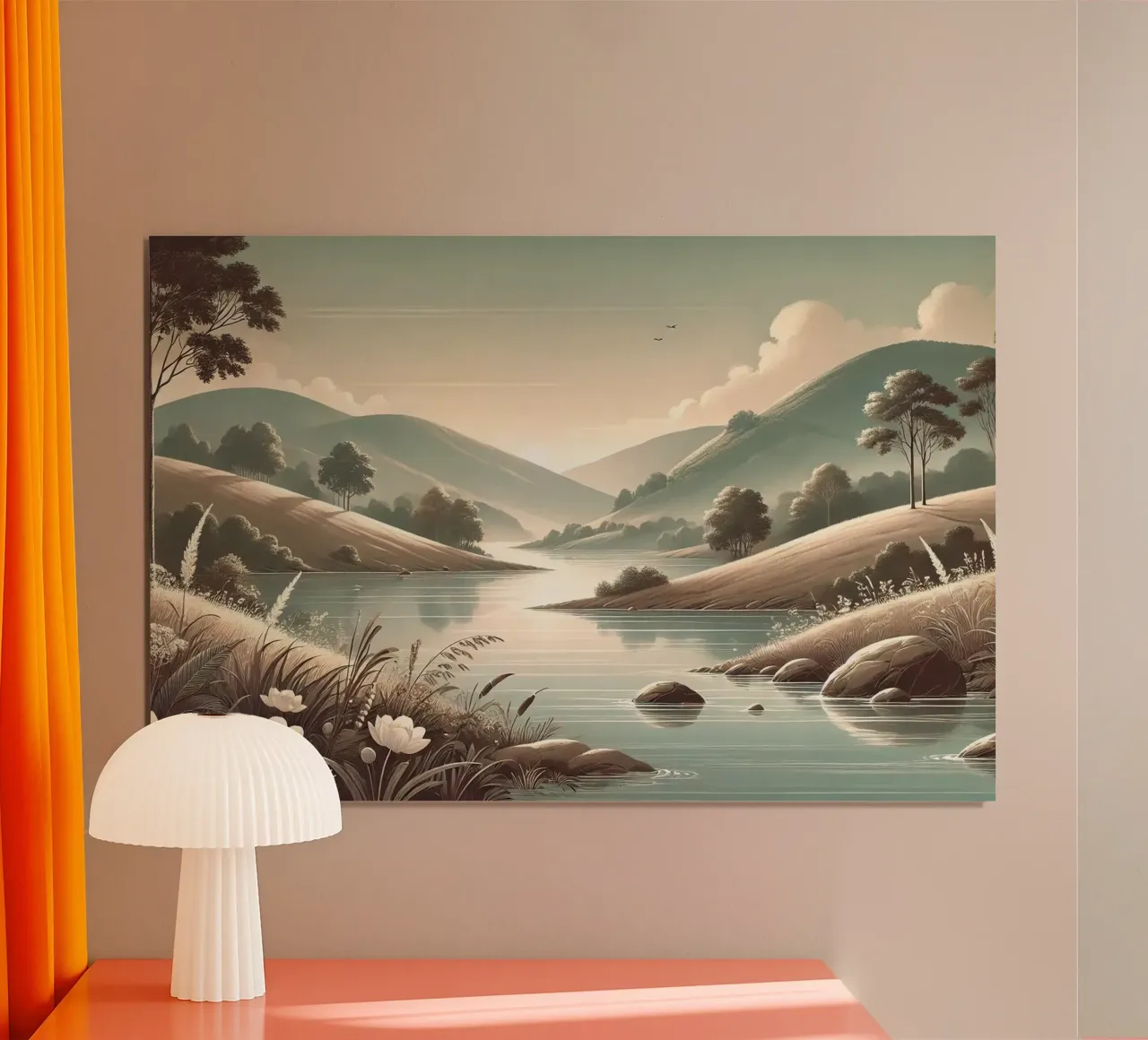 Passaggio fluviale tranquillo poster da Chromatic Fusion Studio