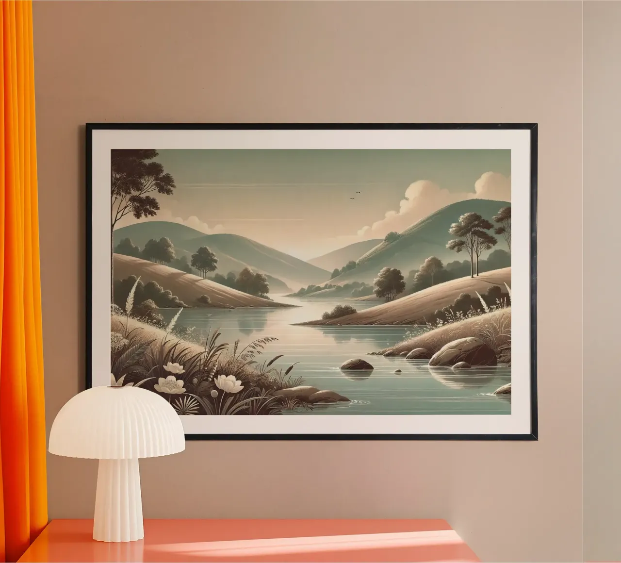 Passaggio fluviale tranquillo poster da Chromatic Fusion Studio