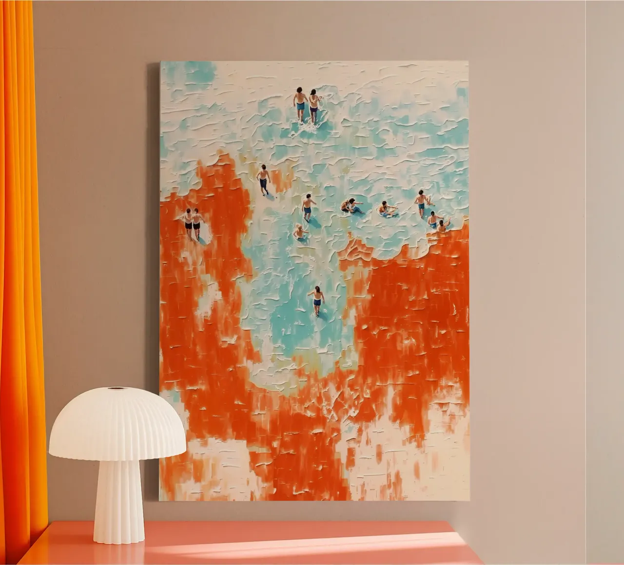 De kleurenkust canvas met Baklijst van Studio Sori