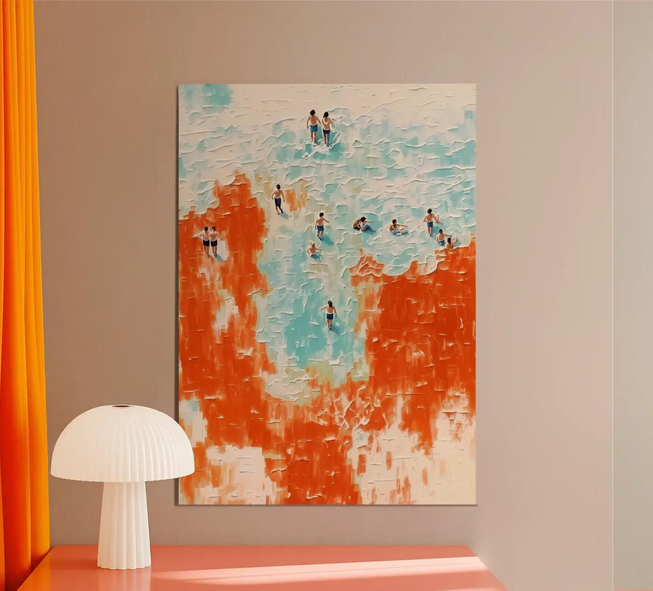 La Costa dei Colori poster con telaio in legno da Studio Sori