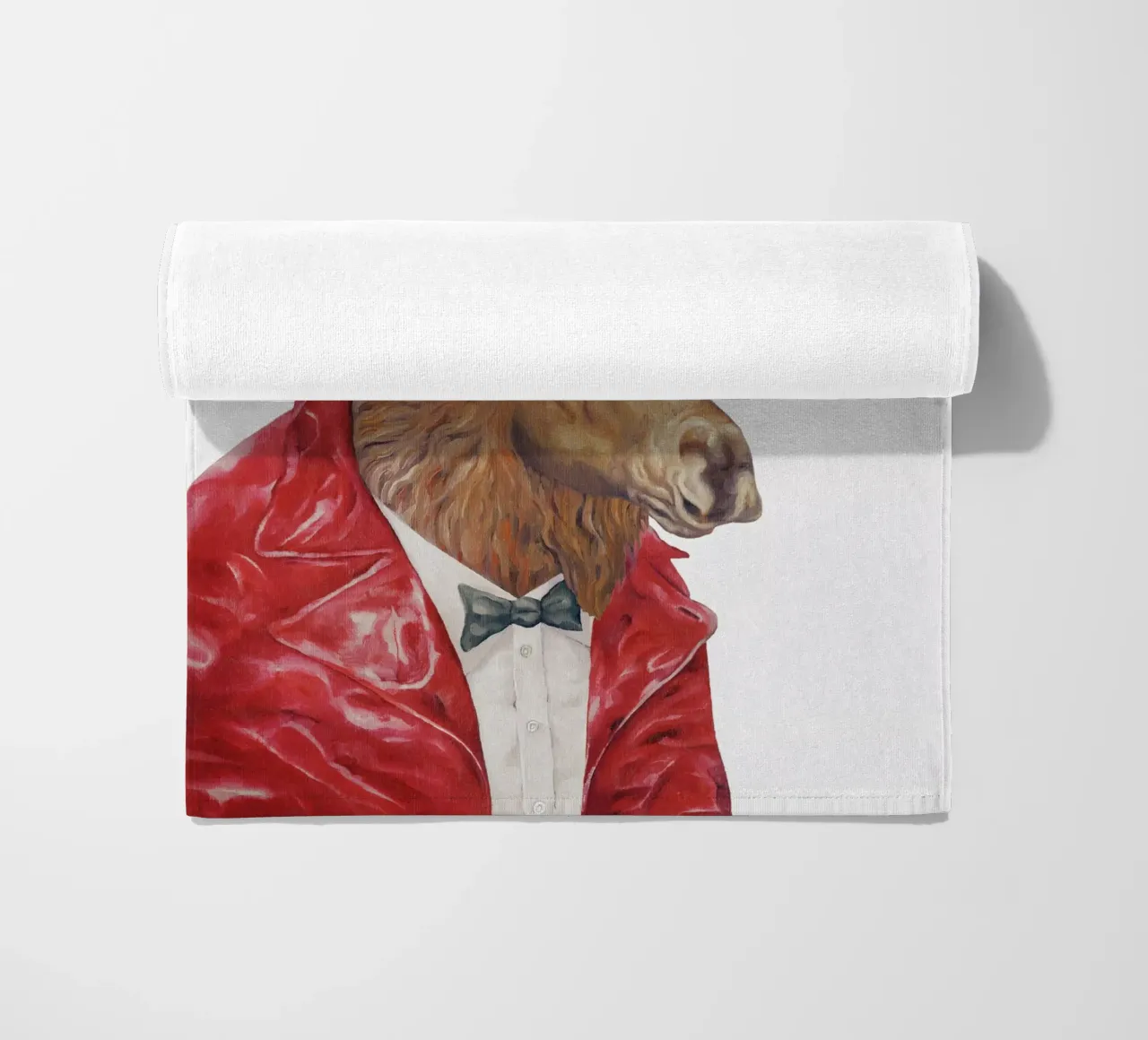 Alce in pelle - Alce marrone telo mare da Animal Crew
