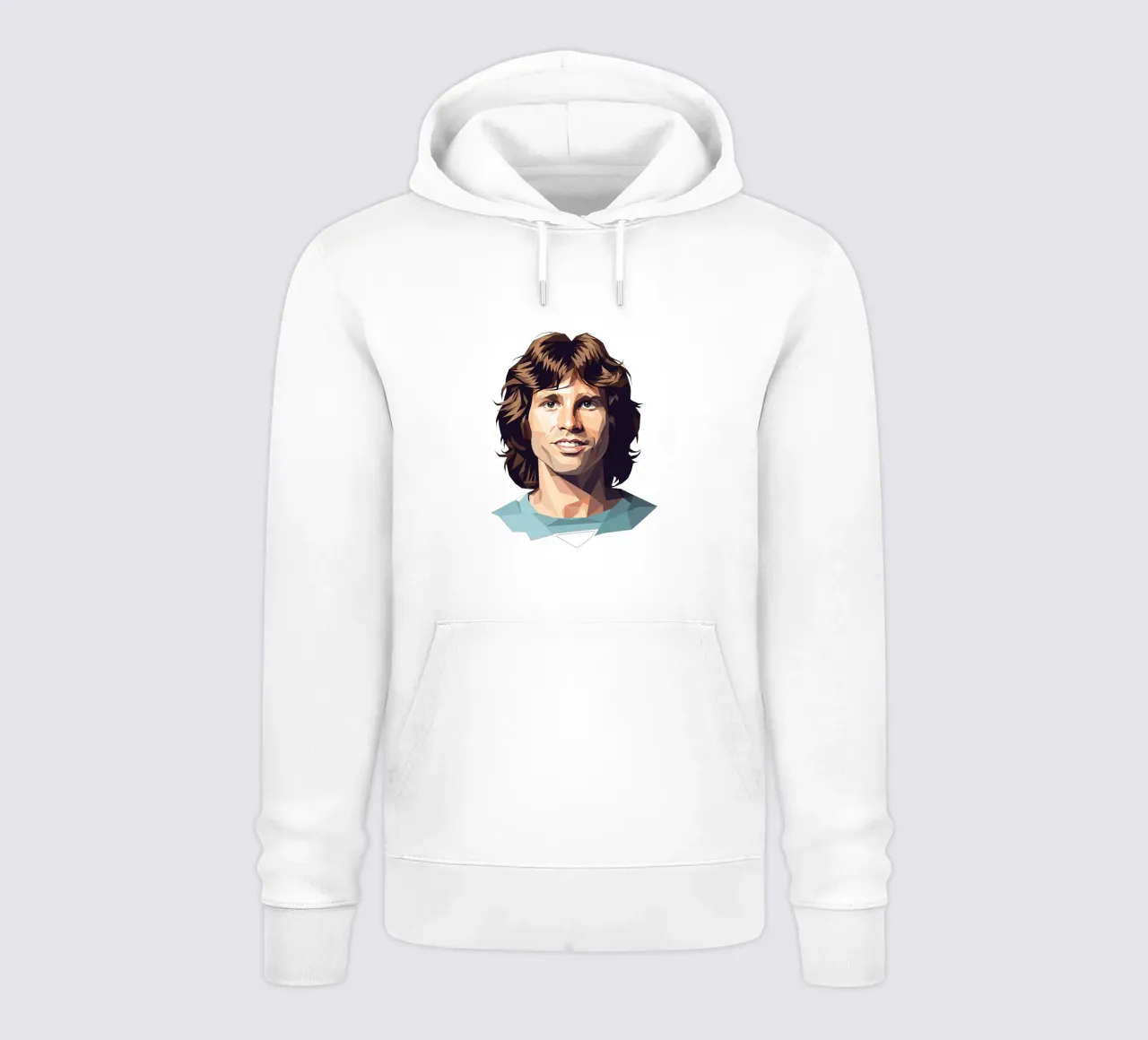 Jim Morrison Lowpoly felpa con cappuccio da Low Profile