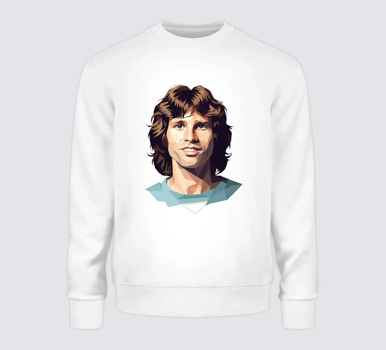 Jim Morrison Lowpoly felpa da Low Profile