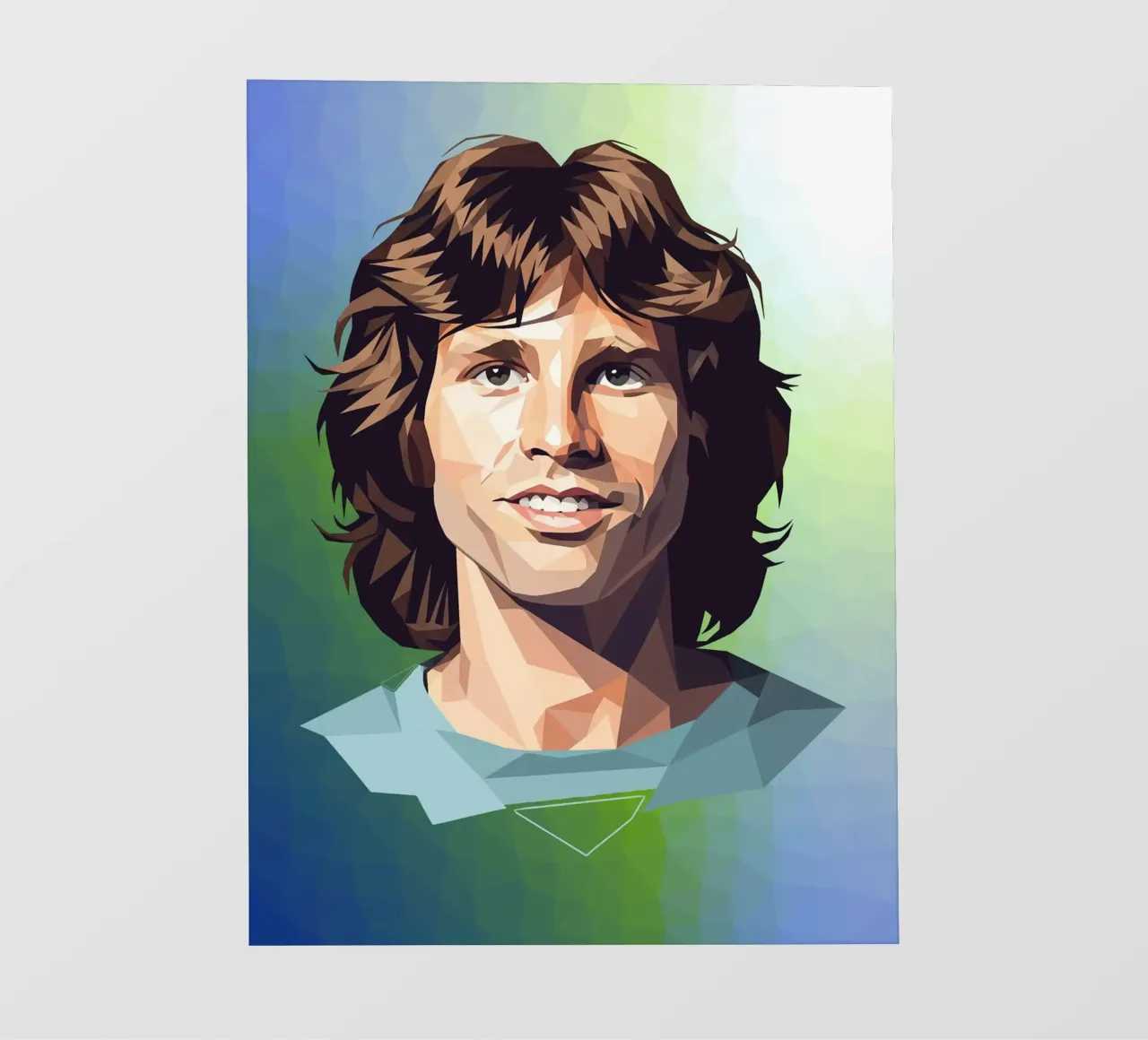Jim Morrison Lowpoly pellicola backlit da Low Profile