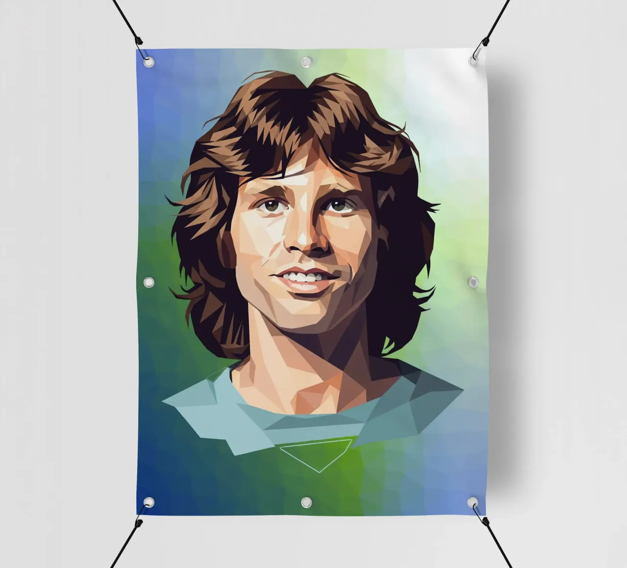 Jim Morrison Lowpoly telo in pvc da Low Profile