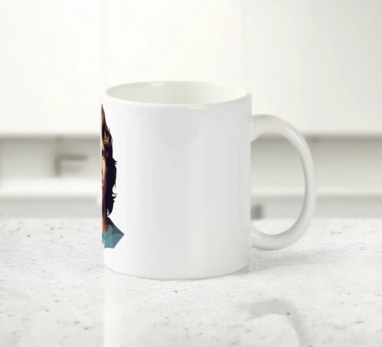Jim Morrison Lowpoly tazza in ceramica da Low Profile