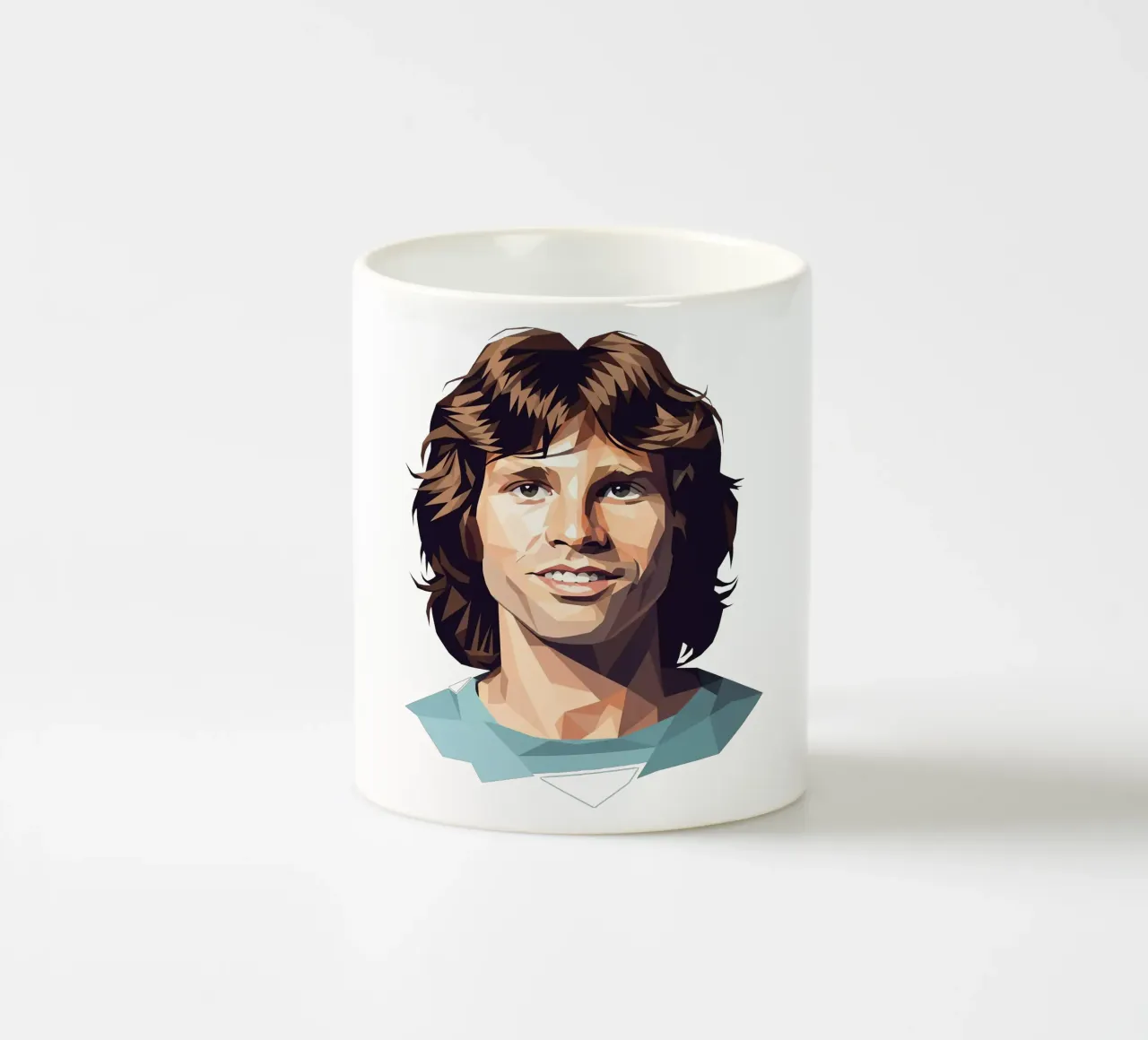Jim Morrison Lowpoly tazza in ceramica da Low Profile