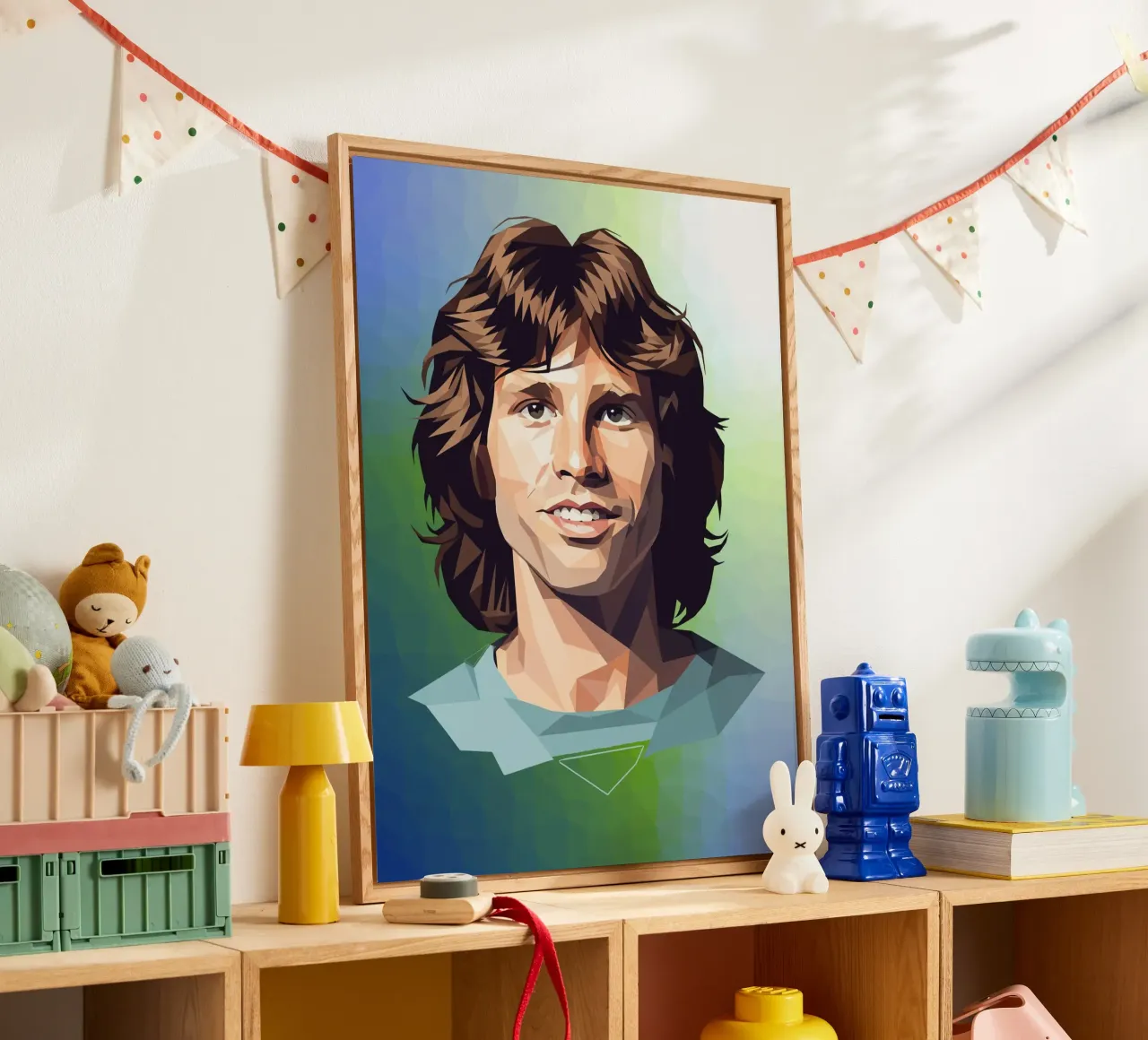 Jim Morrison Lowpoly plexiglass da Low Profile