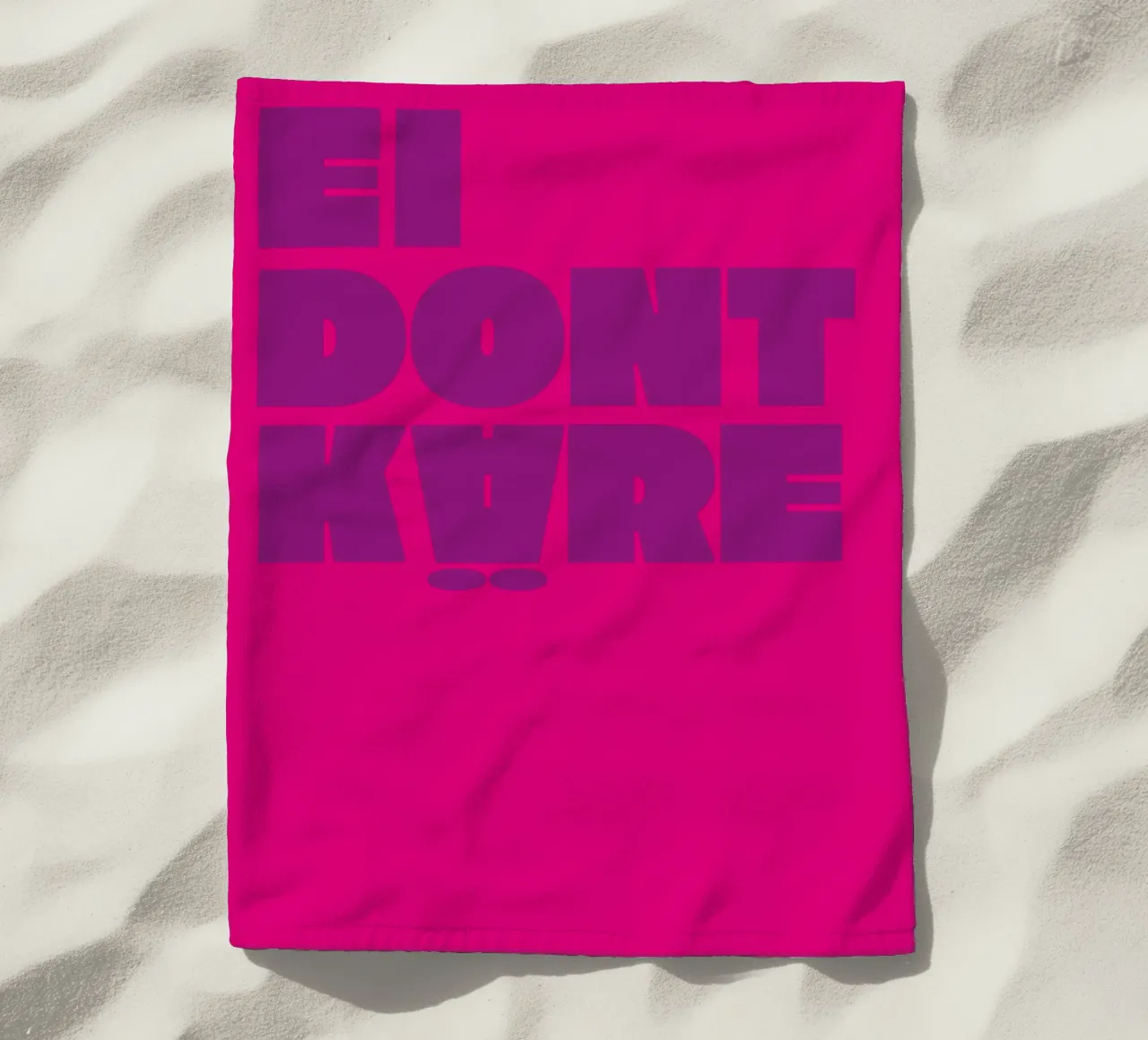 Ei DONT KÄRE telo mare da Flo Klein