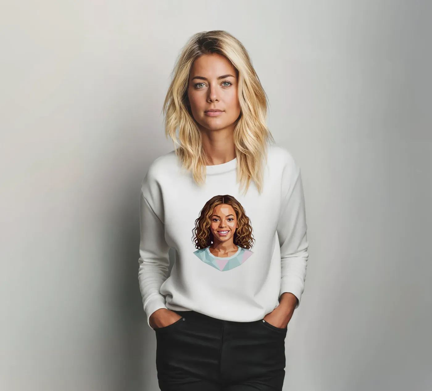 Beyoncé Lowpoly felpa da Low Profile