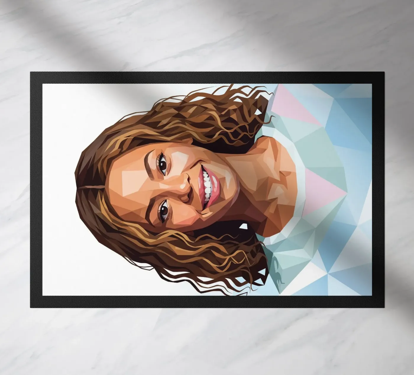 Beyoncé Lowpoly doormat by Low Profile