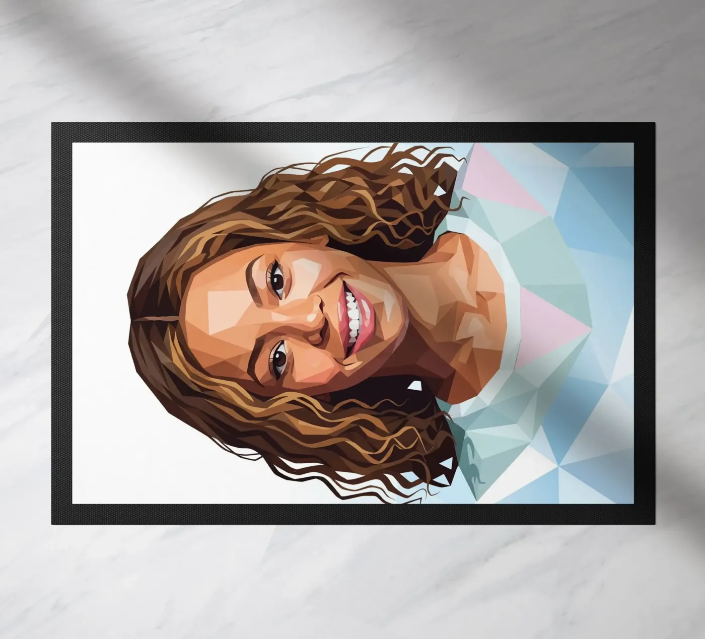 Beyoncé Lowpoly deurmat van Low Profile