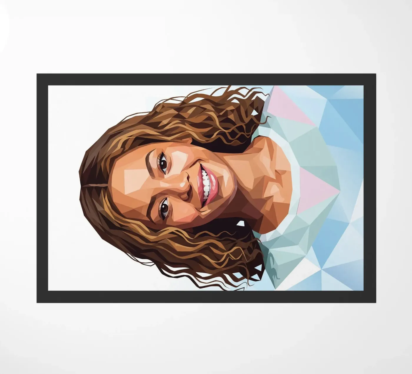 Beyoncé Lowpoly deurmat van Low Profile
