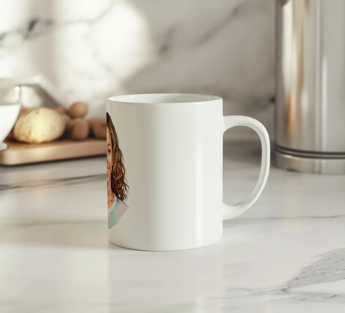 Beyoncé Lowpoly ceramic mug by Low Profile