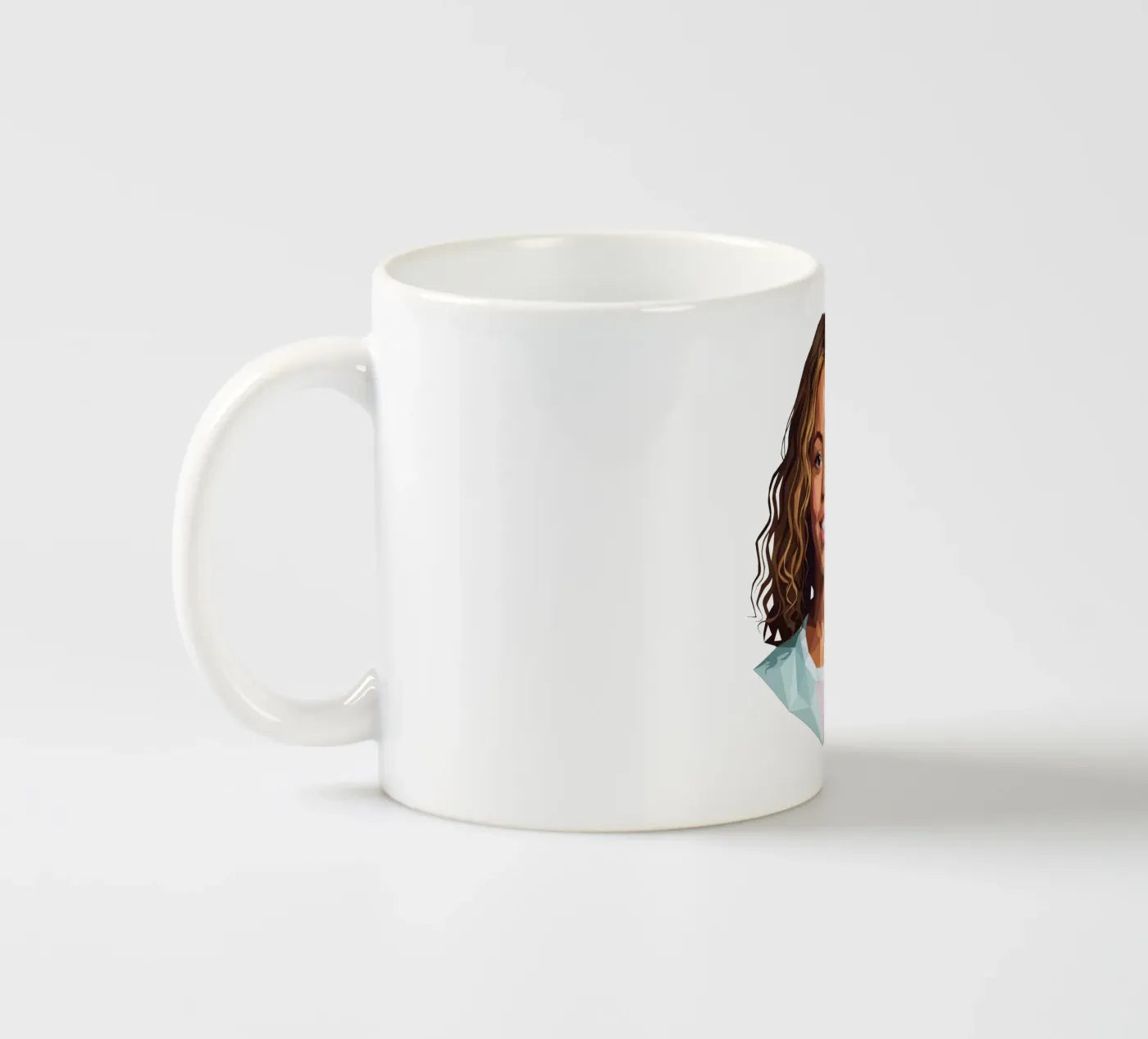 Beyoncé Lowpoly ceramic mug by Low Profile