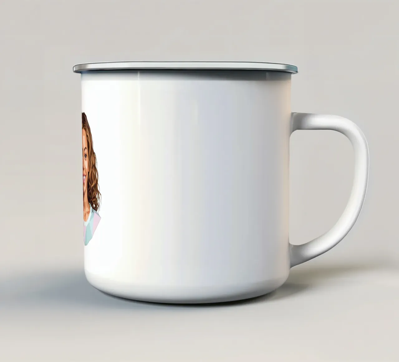 Beyoncé Lowpoly tazza in smalto da Low Profile