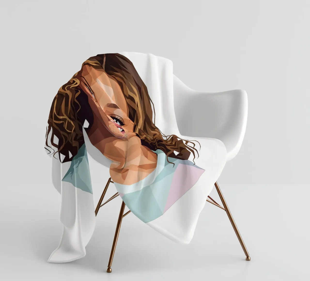 Beyoncé Lowpoly Fleecedecke von Low Profile