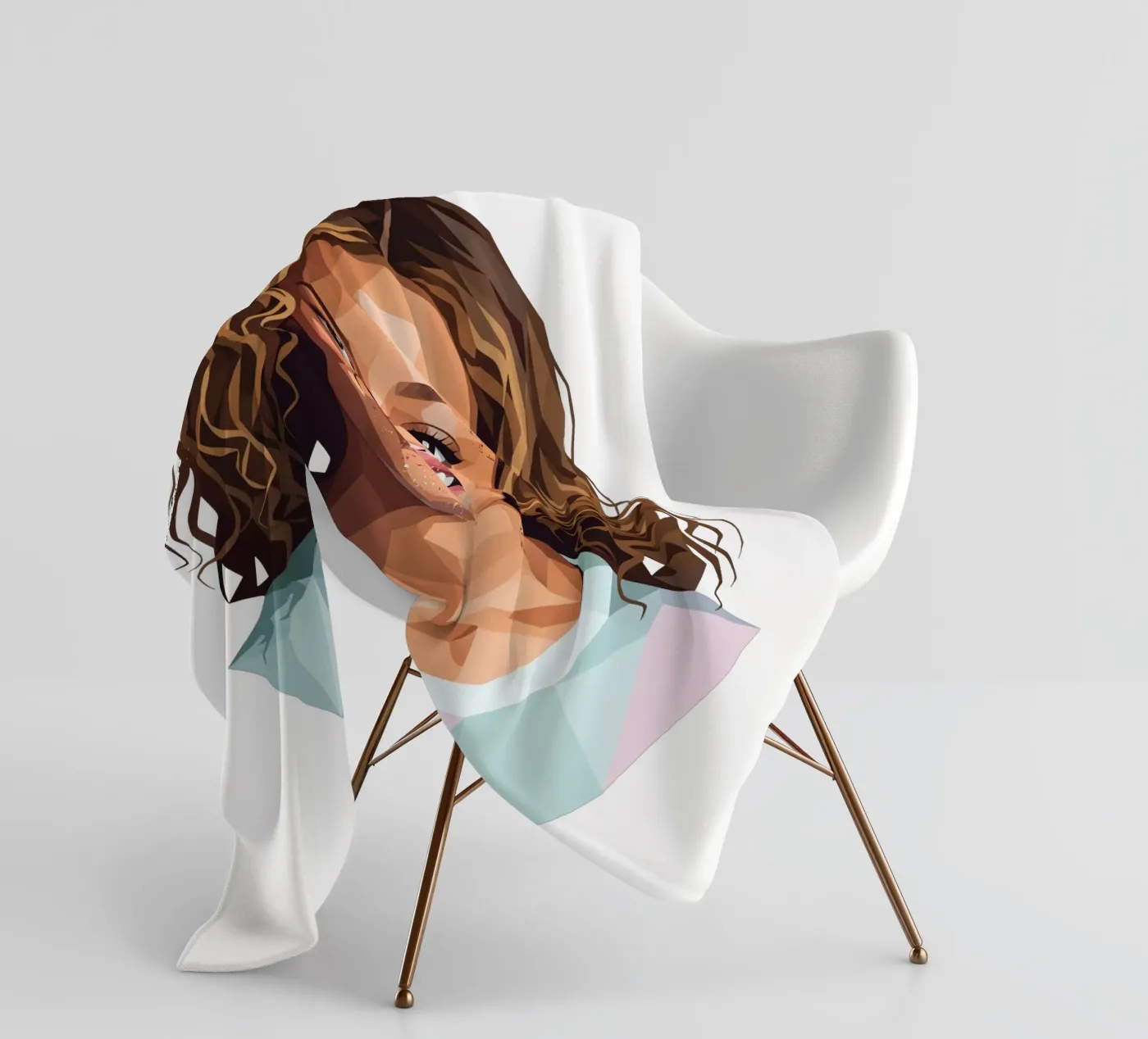 Beyoncé Lowpoly fleecedeken van Low Profile