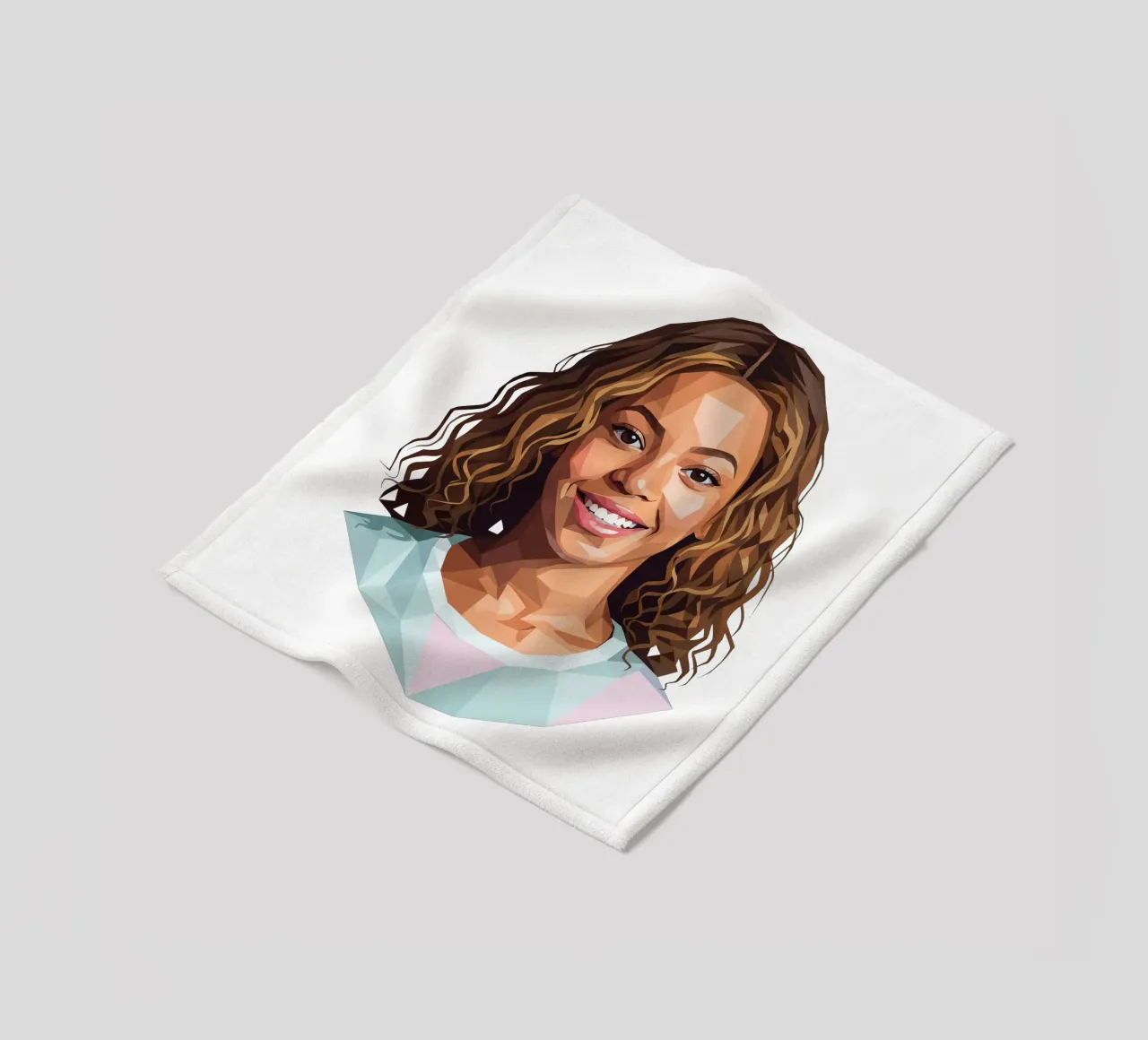 Beyoncé Lowpoly Fleecedecke von Low Profile