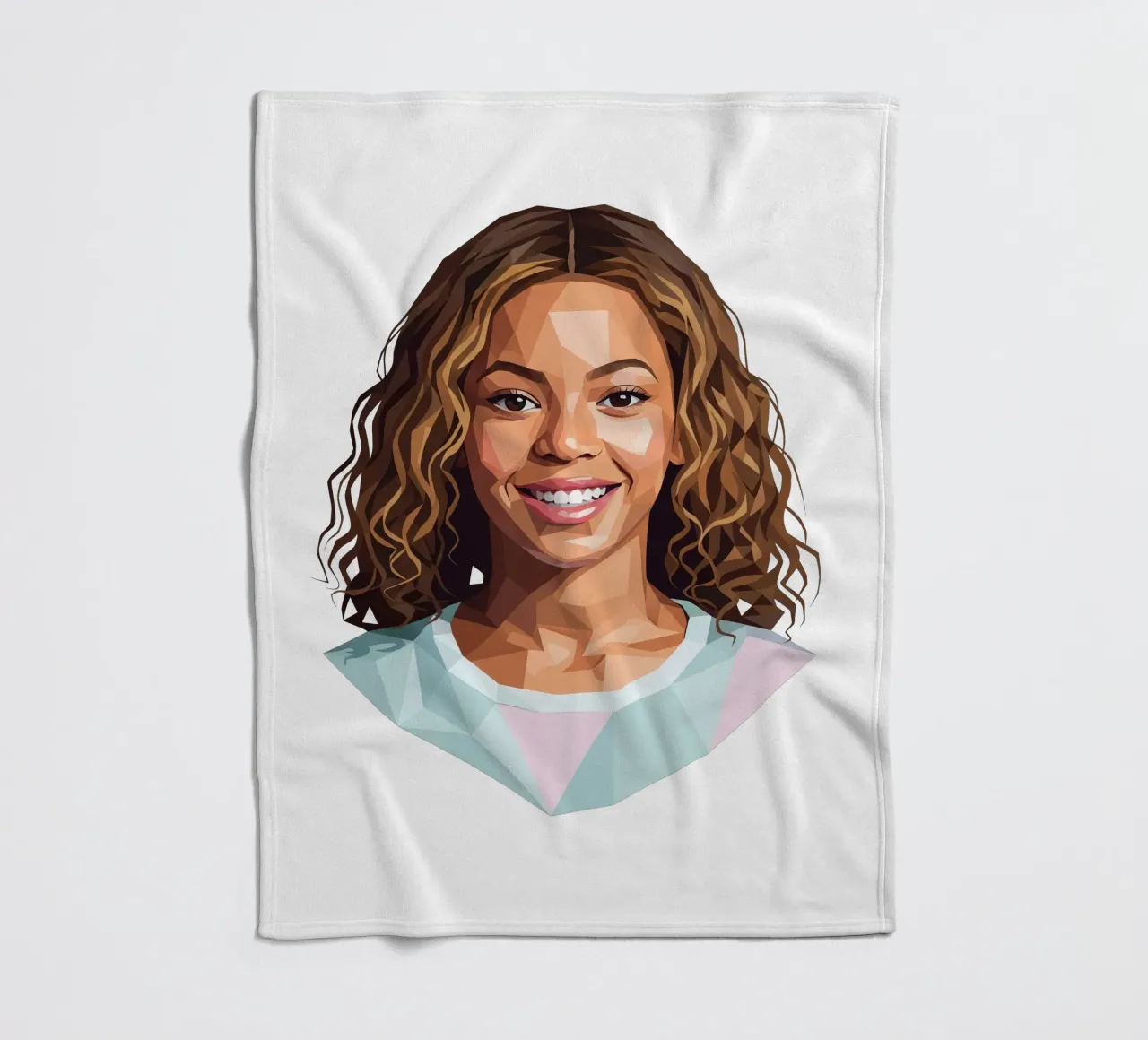 Beyoncé Lowpoly Fleecedecke von Low Profile