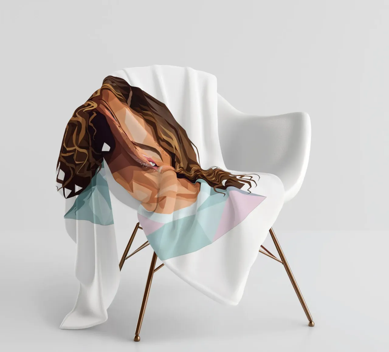 Beyoncé Lowpoly Fleecedecke von Low Profile