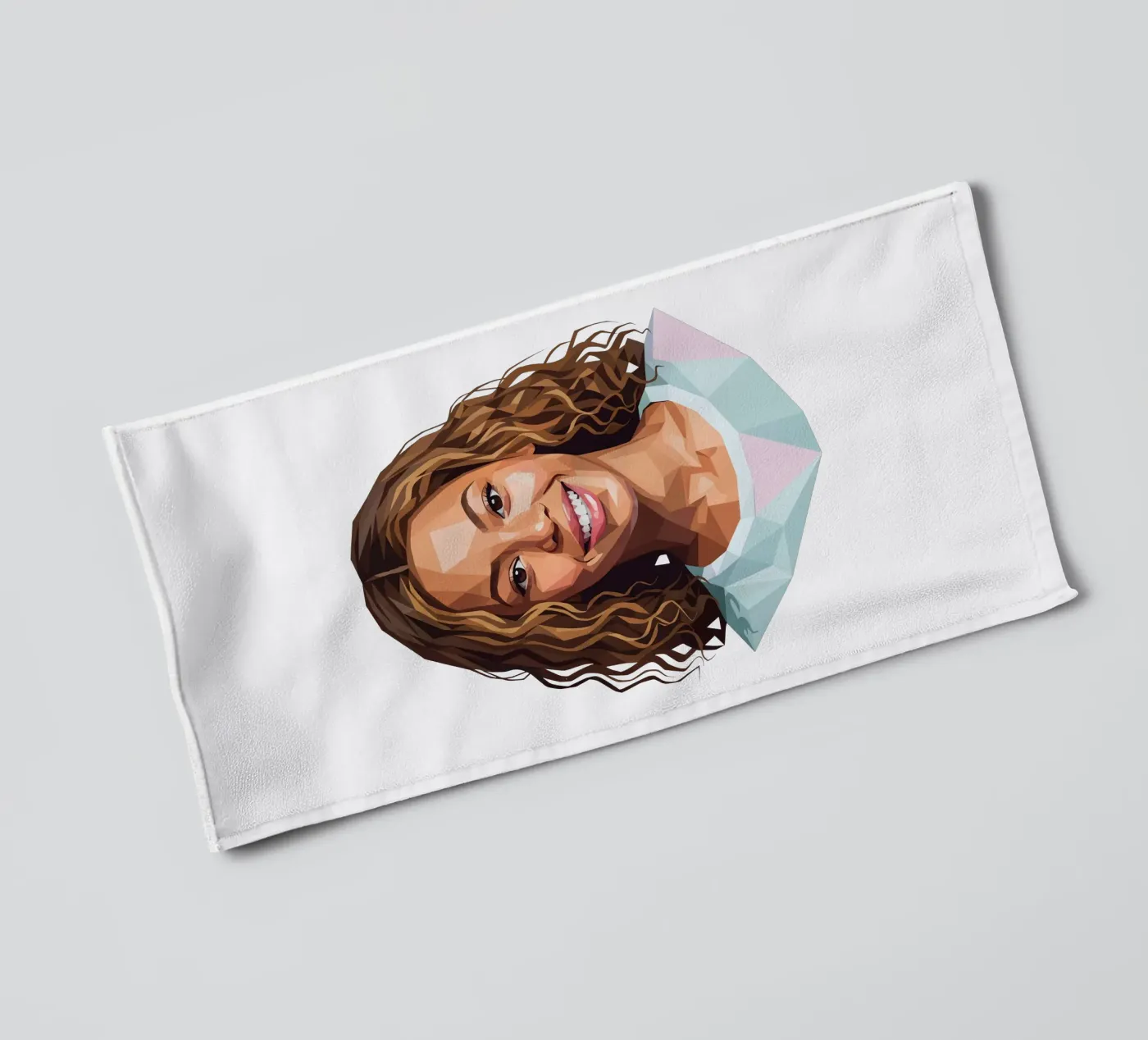 Beyoncé Lowpoly towel by Low Profile